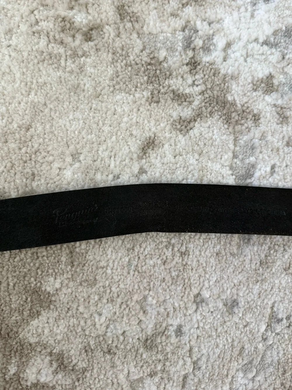 Original Penguin Black Leather Belt